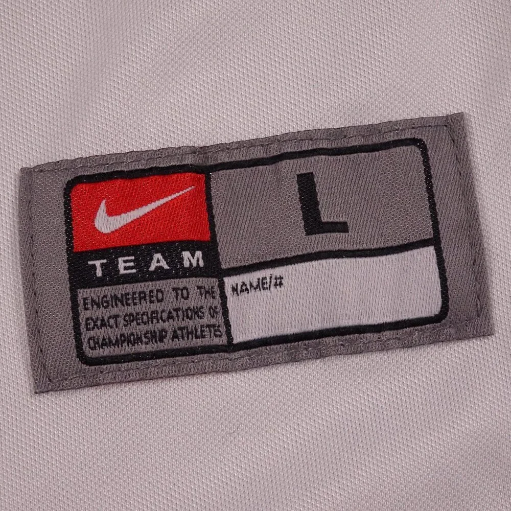 NIKE, Youth baseline‎ jersey basketball tank top. White/Blue. Youth Large
